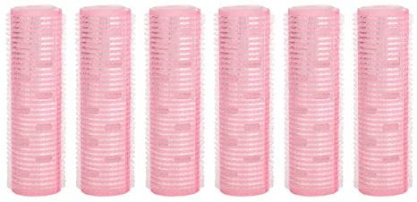 Adfaga Juego de 6 rulos de aluminio para rizar el cabello con autoagarre, rulos térmicos para flequillo de cabello medio corto, herramientas de peinado, sin calor, sin ños, materia