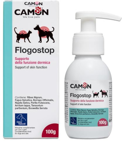 CAMON | Flogostop Pasta, Mangime Complementare per Cani e Gatti, Allevia Prurito e Irritazioni Cutanee, 100g