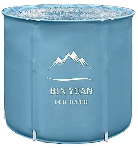 B&Y Baignoire glacée portable, pliable d'extérieur pour adulte, baignoire spa autoportante pour thérapie à l'eau froide (sans couvercle)
