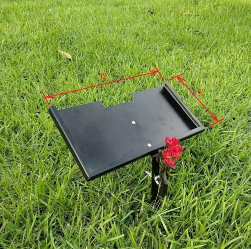 SHINCEL Dog Grave Marker Stand, Grave Marker Stand, Temporary Grave Markers, Pet Tombstone with Flower Arrangement Slot for Flowers, Dog Memorial Grave Markers Pet Memorial(for 12X6 Plaque)