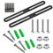 HJYDGJ Lot de 2 poteaux de clôture - Fixation de clôture - Boîte aux lettres - Clôture double fil - Fixation de clôture - Pinces de fixation pour supports de clôture