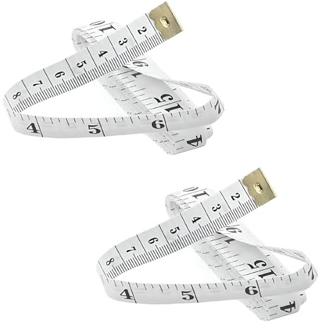 Professional Measuring Tape, 150 cm/60 inches, Double-Sided, Flexible for Sewing, Tailoring and Body Measurements, 2-Pack
