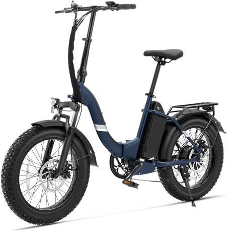 Touroll Bicicleta Eléctrica, S2 Pro 20×4.0 Fat Tire E-Bike con Batería 48V 15Ah Extraíble, Autonomía 150 km, 7 Velocidades, Asistencia al Pedaleo, Bici Eléctrica Plegable Hombre y Mujer, IPX4
