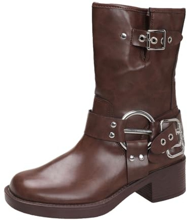 Bottes Western Femme Santiag Femme Talon Western Cowboy Chaussures Confort | Bottes Western Femme Bottines Femme Talon Western Cowboy Chaussures Hiver EléGantes Confortable Santiags éQuitation Festival