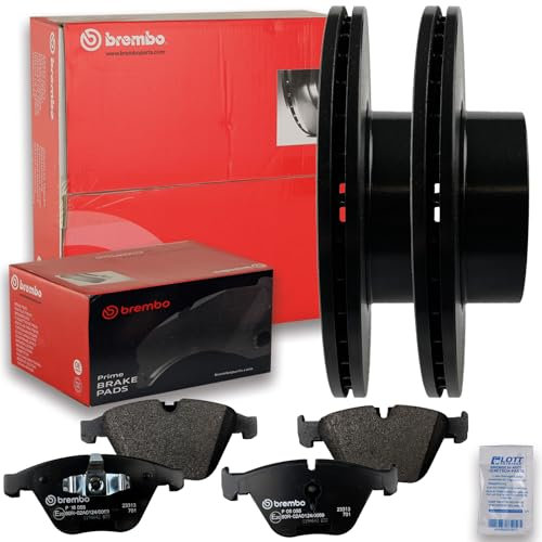ORIGINAL BREMBO Ø312mm BREMSSCHEIBEN BELÜFTET COATED DISC + BREMBO BREMSBELÄGE BREMSBELAGSATZ KLÖTZE VORNE BREMSEN SET VORDERACHSE