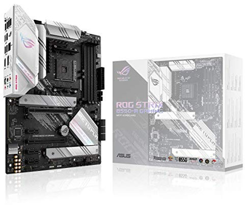 ASUS ROG STRIX B550-A AMD Ryzen AM4 ATX Gaming Motherboard (PCIe 4.0, 14-Phase Power, Intel 2.5 Gb Ethernet, 2xM.2, Noise Cancelling Microphone with AI, USB 3.2 Gen 2, Aura Sync RGB)