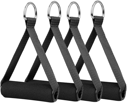 Guidre 4 st motståndsband träningshandtag dra ut handtag, styrkehandtag, styrketräning tillbehör handtag, för fitness för fysisk träning gym yoga