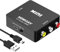 HDMI to RCA Converter, HDMI to AV, 1080P HDMI to Composite RCA Audio Video A/V CVBS Converter Adapter for Old TV, TV Stick, Roku, Android TV Box, DVD and More - Supports PAL NTSC (Black)