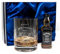 Personalised Engraved Crystal Glass Tumbler & Miniature - JD Design (Tennessee Whiskey, Silk Lined Gift Box)
