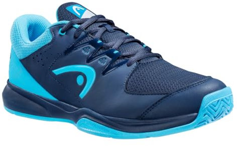 HEAD Herren Men's Grid Squash Shoe, Dark Blue Aqua 13 UK Sneaker, Dunkelblau, Hellblau, 48.5 EU