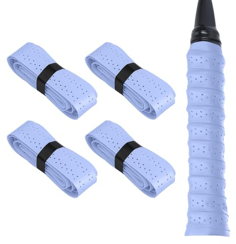 MEGAVOW 4 Pezzi Nastro Racchetta Tennis, Grip Racchetta Padel, Grip Racchetta Tennis e Badminton Antiscivolo, Overgrip Padel Impugnatura da Tennis Badminton Squash