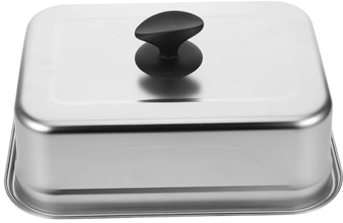 Toddmomy Tapa De Acero Inoxidable Para Plancha Tapa Rectangular Para Cocinar Hamburguesas De Alimentos Para Sartén Teppanyaki Para Parrillas Al Aire