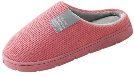 Pantuflas de felpa de invierno para mujer, cálidas, unisex, antideslizantes, cerradas, zapatillas de fieltro forradas, zapatos de cabaña, suaves, divertidas, anchas, de fieltro, zapatillas ortopédicas