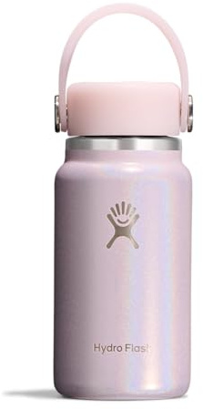 Hydro Flask Micro Bottle - Insulated Mini Leak Proof Flask for Purse or Pocket in 6.7 Oz Glimmer Pink