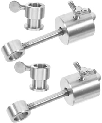 Lurrose 2 Piezas Contrapeso para Barbacoa de Acero Inoxidable de Accesorios para Pinchos Equilibrador Estable para Parrillas Picnics y Eventos al Aire