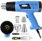 Pistola ad aria calda MOWIS 2000W Pistola Termica 50~600 ℃ Temperatura regolabile con 4 ugelli per guaina termorestringente Goffratura mirata per rimuovere la vernice Saldatura
