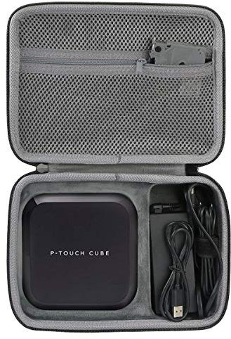 co2CREA Hart Reise Tragen Tasche für Brother PT-P710BT Etikettendrucker,P-Touch Cube Plus Beschriftungsgerät,Nur hülle