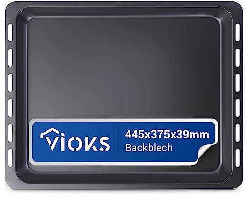 Plaque de cuisson de rechange pour Bauknecht 481010764532 - Extra profonde - Émaillée - Accessoire pour four - 445 x 375 mm