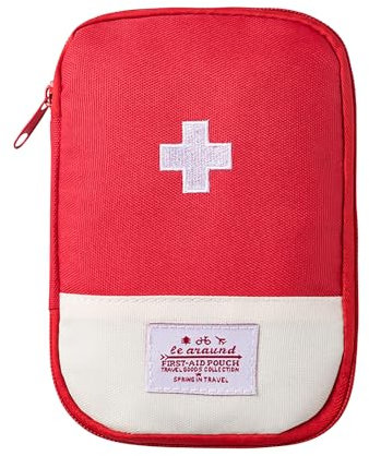 Mini Trousse De Secours Vide, Sac De Stockage De Médecine Portable, Mini Sac Médical, Kit De Premiers Secours, Boite D'Urgence 18x13cm