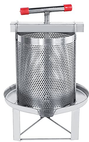Eeneme Edelstahl Haushaltshandbuch Honigpresse Wachspresse Imkereiwerkzeug mit Filter