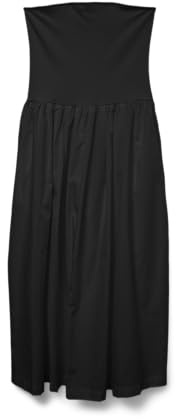 VERO MODA Vmane Bandeau 7/8 Dress JRS GA Robe, Noir, L Femmes