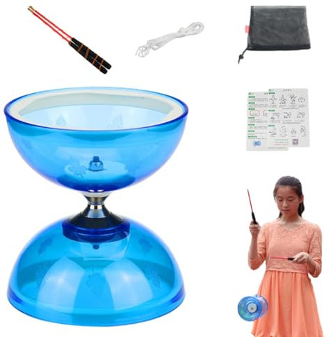 Diabolo Yoyo, kinesisk Yoyo, kinesisk Yoyo Diabolo Triple Roller Pro - kinesisk Yoyo Diabolo leksakssats, högpresterande kinesisk Yoyo Diabolo färdighetsleksak för vuxna
