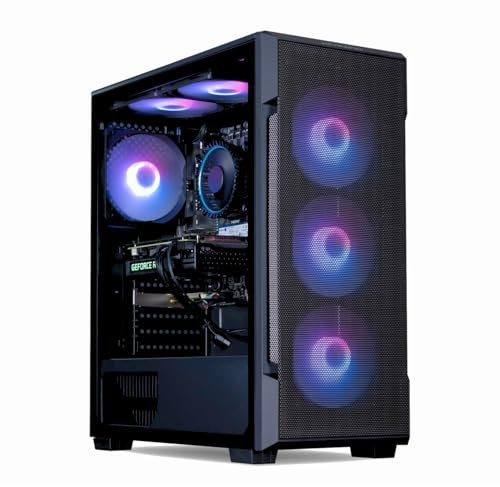 HORIZON Gaming PC Tower | Intel i5 12400F | NVIDIA RTX 4060 Ti 8GB | 32GB 3200Mhz RAM | 1TB NVMe SSD | 650W PSU | CiT Vento ARGB White Gaming PC Case | VR Ready | WiFi | Windows 11