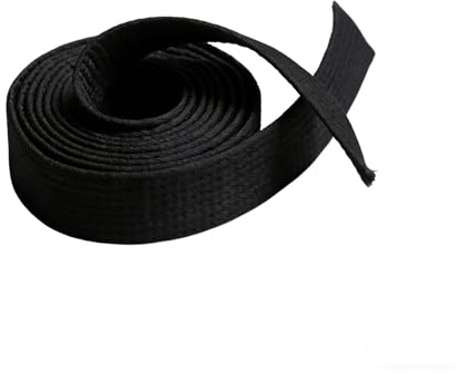 VANTOBEST 110Γ1.57 Inch Black Solid Martial Arts Rank Belts, Standard & Double Layer Karate Uniform Straps, Universal Fit for Karate Taekwondo Judo Wrestling, Training Competition Sport Accessories