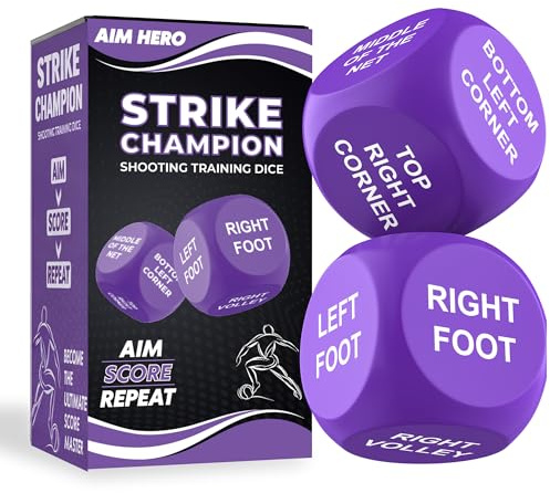2pc Football Games Shooting Practice Training Dice - Football Gifts for Boys and Girls - Kids Football Training Equipment - Indoor or Outdoor Penalty Shoot Out Game | Kids Football Training Equipment, Football Accessories, Football Gifts For Boys 9-12, football stocking fillers, boys gifts