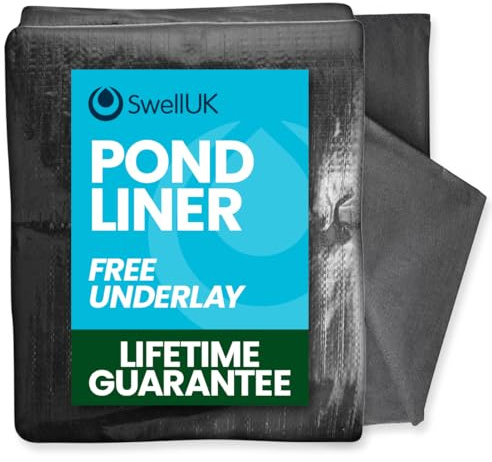 Swell UK 3m x 5m Pond Liner Free Underlay | UV Resistant | Garden Fish Ponds