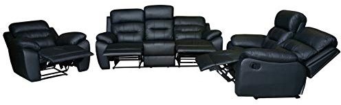 Mapo Möbel Voll-Leder Sofagarnitur Fernsehsofas Relaxsofas 5131-3+2+1-S