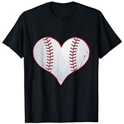 I Love Baseball Heart T-Shirt