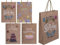 Geschenktüten Papiertüten 4er Set aus Kraftpapier 25 x 8,5 x 34,5 cm, für Geburtstag Kindergeburtstag Party Valentinstag Geschenke