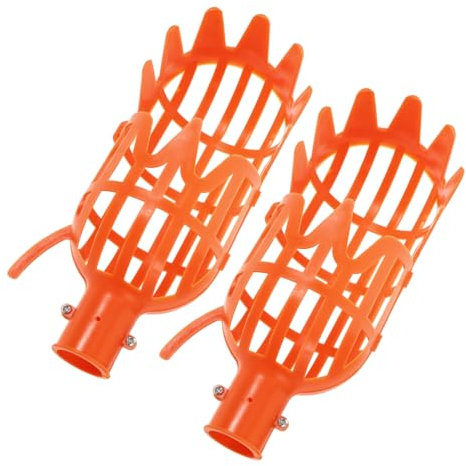 Cabilock 2 Piezas Palo para Recoger Frutas Recogedor De Frutas Herramienta De Fruta De Árbol Recolector De Naranjas Cosechador De Cereza Herramienta para Recoger Naranjas Tijeras Caqui