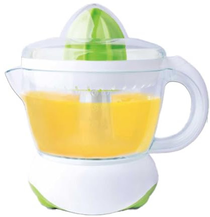 Spremiagrumi Automatico Elettrico per Arance 25W, Estrattore Frutta Fresca, Centrifuga di Succo per Agrumi Capacità 0,7L (Verde)