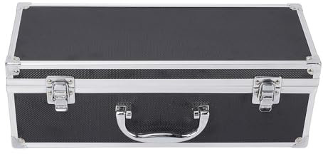 Mikrofonkoffer, Hartschalenkoffer mit Eva-Schaumstoff-Innenseite, tragbarer, robuster Mikrofonkoffer aus Aluminiumlegierung für Reisen, Dreharbeiten vor Ort und Auftritte
