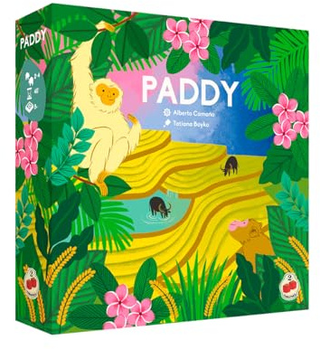 2Tomatoes – Paddy | Juego de Mesa Familiar de Estrategia y Colocación de Losetas - Construye Arrozales y Controla el Agua - 2-4 Jugadores - Desde 8 Años - 30-40 Minutos-| Naturaleza y Competencia