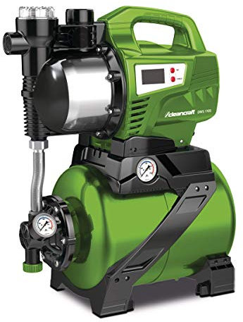 Cleancraft Hauswasserwerk DWS 1105 (24 Liter Speicher, selbstansaugend, Digitalanzeige, Edelstahlgehäuse), 7522200