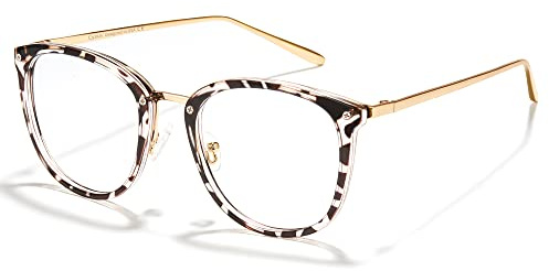 Cyxus Blue Light Glasses for Woman, Stylish Cat Eye Blue Light Blocking Computer Glasses for Working, Laptop and Screen Use