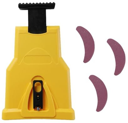 Voarge Afilador de motosierra de 2 agujeros, herramienta para afilar cadenas