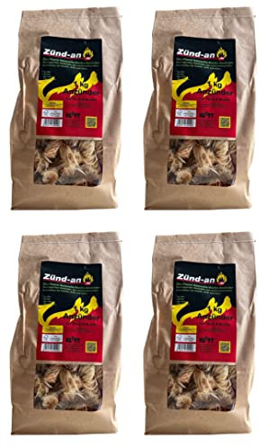 daniplus Ecoko Allume-feu pour cheminée en laine de bois