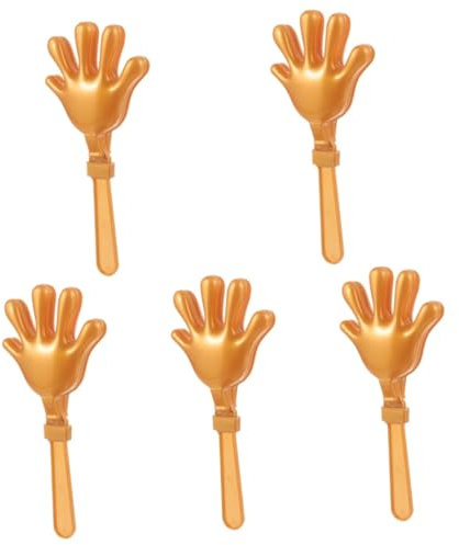 Toyvian 5st Kleines Klatschen Cheerleading-partygeschenke Fiesta-handklöppel Party-lärmmacher Jubelklatscher Aus Kunststoff Jubelnder Handklatscher Fußball Kleinkind Groß Trompete Plastik