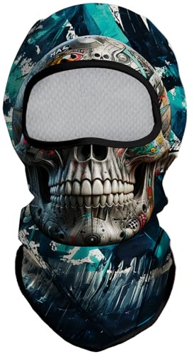 Eikuni Passamontagna Maschera per Viso Leggera per Uomini e Donne, Ideale per Sci, Moto, Halloween, Ciclismo, Caccia, Pesca, Taglia unica