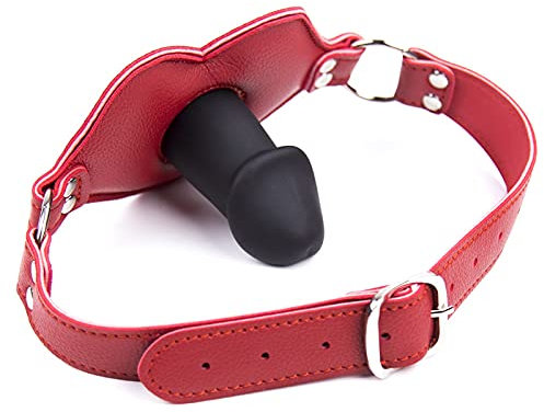 Bavaglio Bocca Estrema, Imbracatura Bondage con Bavaglio in Silicone, Cinghia Regolabile, Gioco di Ruolo Giocattolo Erotico per Principianti Coppie Gay