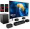 ULTIMEA 7.1Ch Soundbar with Dolby Atmos, APP Control, Surround Sound System for TV, 4 Wired Surround Speakers, Sound Bar with 6.5 Wireless Subwoofer, Soundbar for TV, Poseidon D80