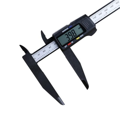 Digital skjutmått 0–300/200 mm, stort mätområde, skjutfot i plast, lång mätkäke, yttre och inre diameter, stegmätning (0–300 mm)