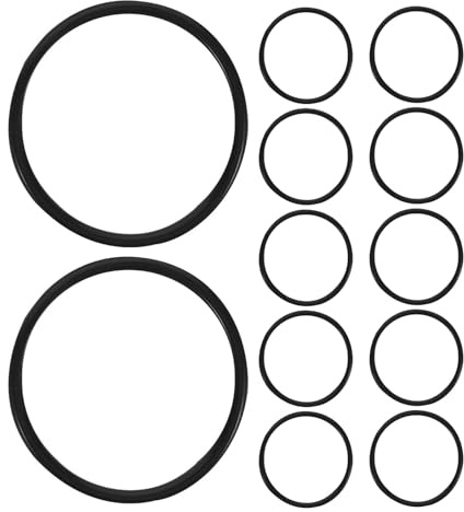 WESIEVYA Set 12 Elastici Ammortizzanti in Gomma per Supporto Microfono a Condensatore, Anelli Antiurto per Microfono da Scrivania, Fasce Elastiche per Fissaggio Asta Microfonica, Accessori