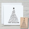 NEWSTAMPS Stempel Tanne Schrift Motivstempel aus Holz & Gummi zum Karten und Geschenke basteln, Holzstempel für Weihnachten, Weihnachtskarte, Tannenbaum, Scrapbook, Textilstempel, Deko, Freunde