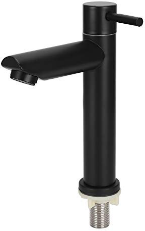 ciciglow Acero inoxidable agua grifo de la hornada pintura procesado lavabo grifo 180mm altura para baño cocina inodoro