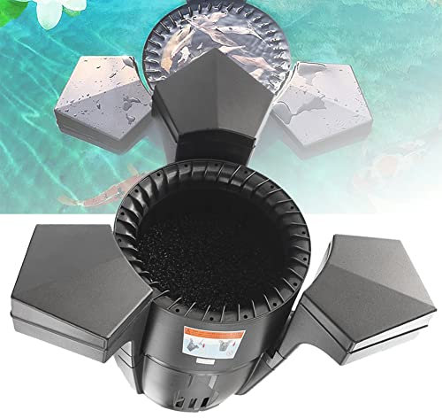 EROFEL Skimmer Flottant à Aspiration, Robot Skimmer De Piscine, Skimmer De Bassin Flottant, Aspirateur De Bassin, Nettoyeur Automatique De Piscine, Filet De Skimmer De Feuilles De Piscine pour Jardin